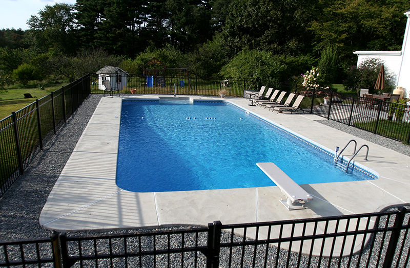 Swimming pool and hand finished concrete project example 172